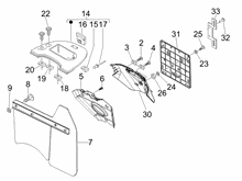 Hinterabdeckung - Kotflügellappen