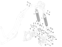 Hintere Radaufhängung - Stoßdämpfer