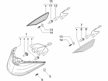 Vorderleuchten - Blinkleuchten
