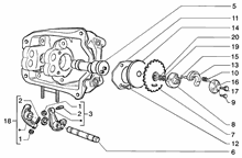 Einheit Zylinder-Kolben-Kolbenbolzen