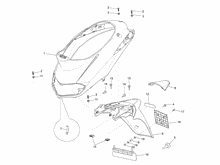 Hinterabdeckung - Kotflügellappen