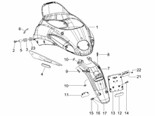 Hinterabdeckung - Kotflügellappen