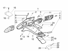 Hinterabdeckung - Kotflügellappen
