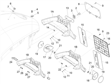 Hinterabdeckung - Kotflügellappen