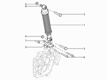 Hintere Radaufhängung - Stoßdämpfer