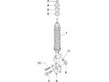Hintere Radaufhängung - Stoßdämpfer