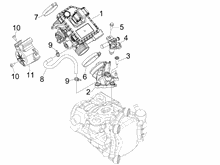 Drosselkörper - Einspritzdüse – Ansaugstutzen
