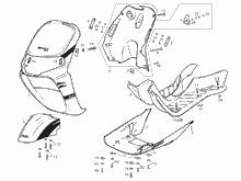 Mittlere Verklaidung - Fußraster