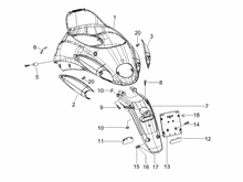Hinterabdeckung - Kotflügellappen