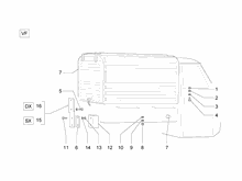 Vorderes Handschuhfach  - Schild-Rückseite