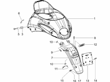 Hinterabdeckung - Kotflügellappen