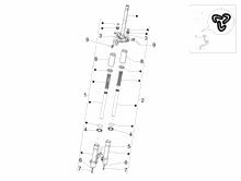 Hintere Radaufhängung/Federung - Stoßdämpfer