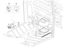 Fernschalteren - Batterie - Hupe