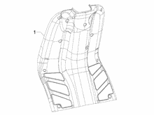 Vorderes Handschuhfach  - Schild-Rückseite