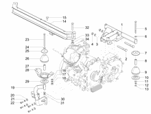 Mittlere Verklaidung - Fußraster