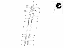 Vordere Radaufhängung/Federung - Stoßdämpfer