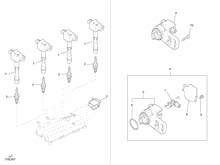 Spannungsreglerern - Elektronisches Steuergerern - Zündspule