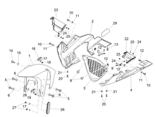 Vorderes Schutzblech-Stütze