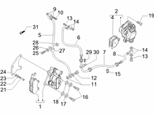 Bremschlauchen - Bremszangen