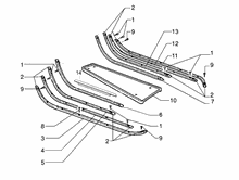 Mittlere Verklaidung - Fußraster