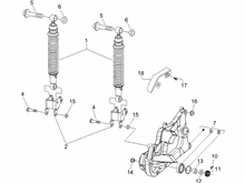 Hintere Radaufhängung - Stoßdämpfer