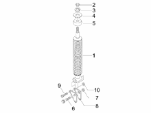 Hintere Radaufhängung - Stoßdämpfer