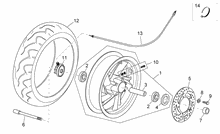 Hinterrad Scheibenbremse