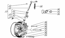 Befestigung schaltsegment