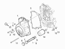 Schwungraddeckel - Ölfilter