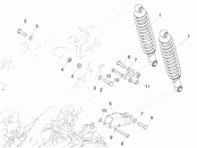 Hintere Radaufhängung - Stoßdämpfer