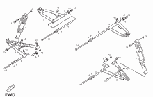 Schwinge - Stoßdämpfer