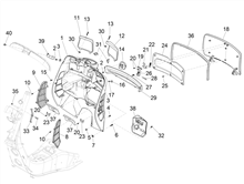 Vorderes Handschuhfach  - Schild-Rückseite