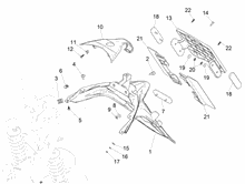 Hinterabdeckung - Kotflügellappen