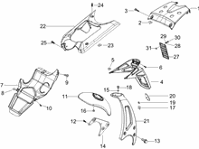 Hinterabdeckung - Kotflügellappen