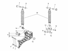 Hintere Radaufhängung - Stoßdämpfer
