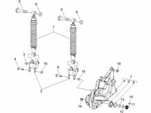 Hintere Radaufhängung - Stoßdämpfer