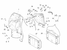 Vorderes Handschuhfach  - Schild-Rückseite