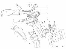 Hinterabdeckung - Kotflügellappen