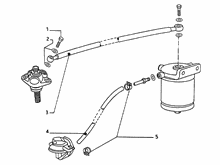 Leitung filter - Einspritzpumpe - Leitung kraftstoffpumpe - Filter