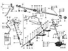 Brake pump - Control pedals - Gear change control
