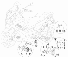 Spannungsreglerern - Elektronisches Steuergerern - Zündspule