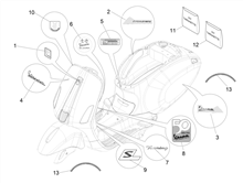 Plaketten - Verzierungen