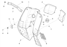 Vorderes Handschuhfach  - Schild-Rückseite