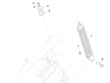 Hintere Radaufhängung - Stoßdämpfer