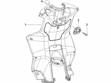 Vorderes Handschuhfach  - Schild-Rückseite