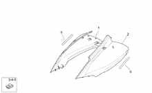 Rear headlight - Top box