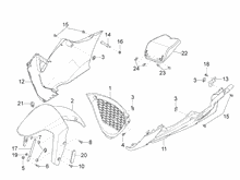 Vorderes Schutzblech-Stütze