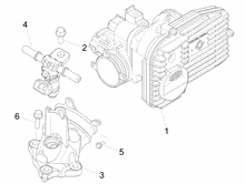 Drosselkörper - Einspritzdüse – Ansaugstutzen