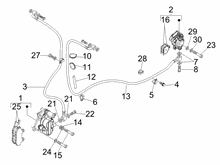 Bremschlauchen - Bremszangen