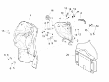 Vorderes Handschuhfach  - Schild-Rückseite